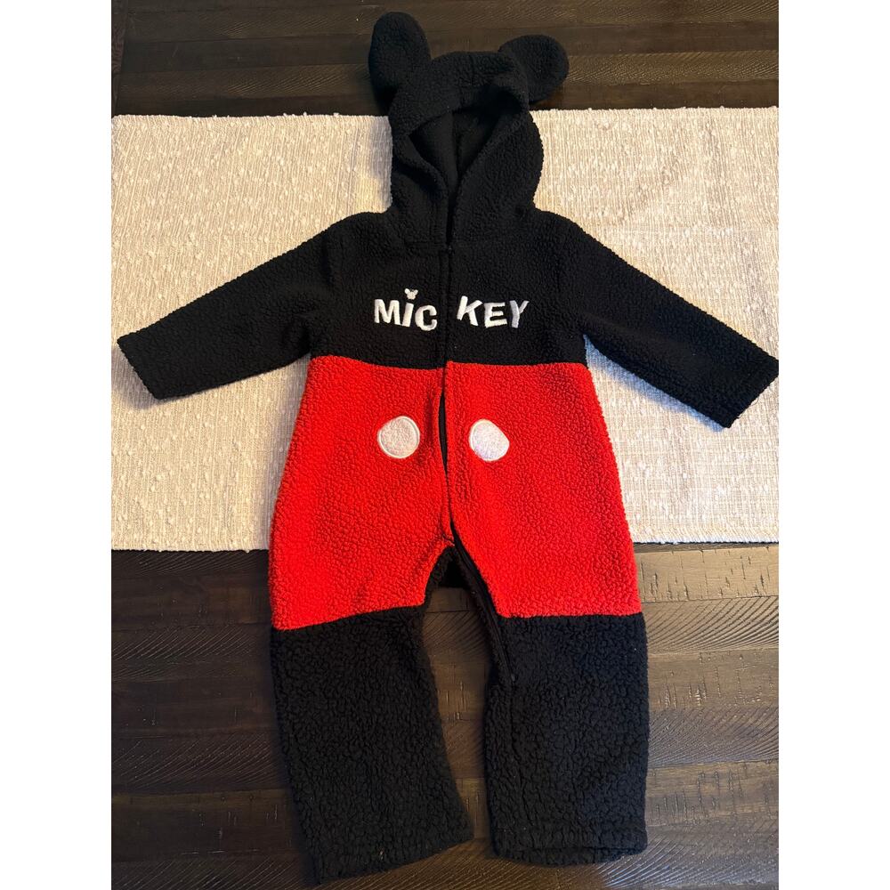Disney Baby Mickey Mouse Sherpa Body Suit Size 18 months